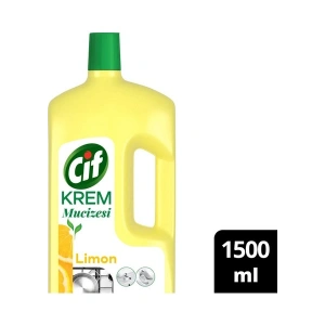 Cif Krem Mucize Yüzey Temizleyici Limon 1500 ml