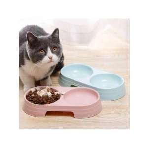 Çift Bölmeli Evcil Hayvan Mama ve Su Kabı