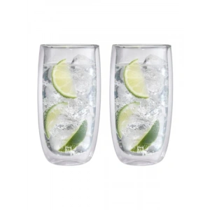 Çift Camlı 2li Soğuk İçecek Bardağı Seti, 474 ml