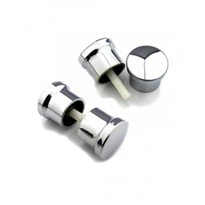 Çift Kapaklı Krom Duşakabin Kulp Seti, 2 İç 2 Dış