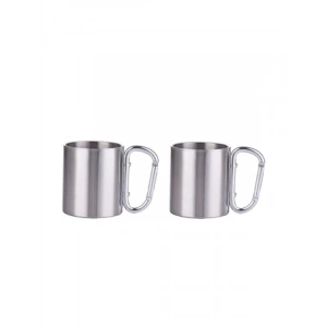 Çift Kat Çelik Kamp Bardağı, 180 ml Kapasiteli, 2 Adet