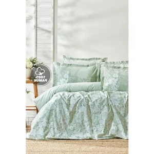 Çift Kişilik Ranforce Nevresim Seti, Adaçayı Renk