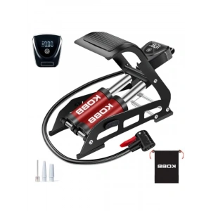 Çift Pistonlu Dokunmatik Basınç Göstergeli Ayak Pompası, 108 PSI