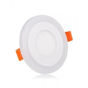 Çift Renkli 3+3 Watt Led Panel Tavan Spot Lambası - Mavi-Beyaz