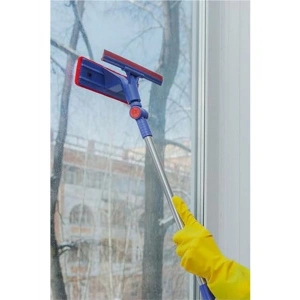 Çift Taraflı Cam Silme Aparatı, Mikrofiber Bezli Cam Mopu