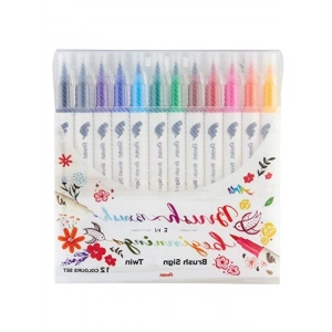 Çift Taraflı Fırça Uçlu Kalem