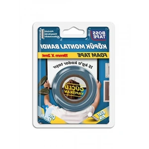 Çift Taraflı Köpük Montaj Bandı, 19mm x 2 Metre Boyutunda