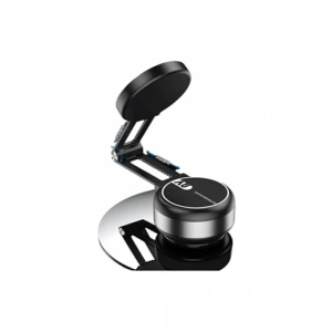 Çift Taraflı Manyetik Telefon Tutucu - Uzayabilir Vakumlu, Siyah