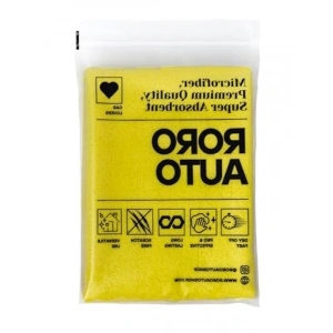 Çift Taraflı Mikrofiber Araç Kurulama Bezi 50x70 cm Sarı