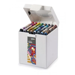 Çift Taraflı Plus Sketch Marker Çizim Kalemi Seti, 80 Renk