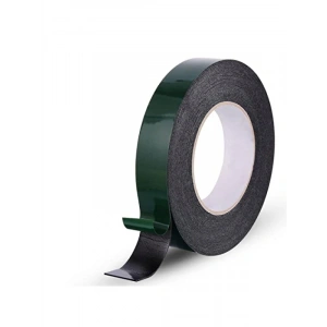 Çift Taraflı Siyah Köpük Bant - 25 mm x 10 Metre