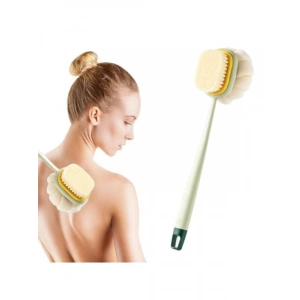 Çift Taraflı Uzun Saplı Banyo Vücut Fırçası ve Lif