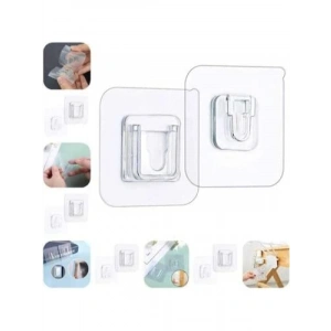 Çift Taraflı Yapışkanlı Geçmeli Klips Seti - 10 Çift Eşya Sabitleme Askısı