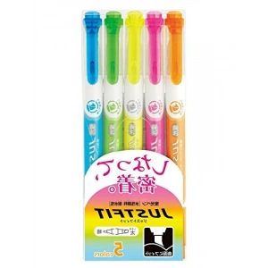 Çift Uçlu Fosforlu Kalem Seti - 5 Farklı Renk