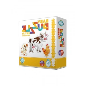 Çiftlik Hayvanları Puzzle, Çok Renkli ve Eğitici Oyun Seti