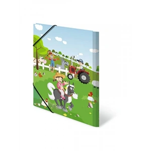 Çiftlik Temalı A3 Lastikli Dosya - Renkli