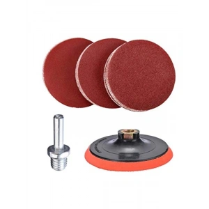 Cırt Zımpara Seti, Matkap Aparatı ile 115 mm, 7 Parça