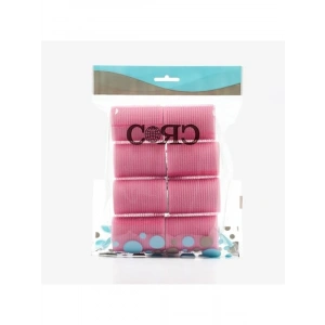 Cırtlı Sünger Bigudi, Pembe - 8 Adet, 4 cm Çapında