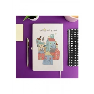 Çizgili Not Defteri - 13x21 cm, 100 Yaprak