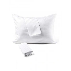 Çizgili Saten Yastık Kılıfı, 50x70 cm, 4lü Set