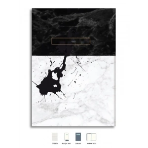 Çizgili Sert Kapak Defter, Siyah, 17x24 cm