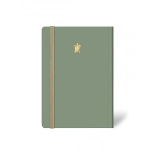 Çizgili Yeşil Defter, 17x24 cm, Minimal Tasarım