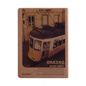 Çizgisiz Kraft Defter, Sert Kapak A7, 128 Yaprak