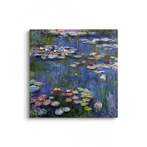 Claude Monet - Water Lilies Tablosu, 60 x 60 cm Ölçü