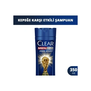 Clear Men Kepeğe Karşı Etkili Şampuan Cool Sport Menthol 350 ml