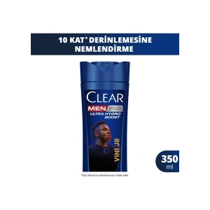 Clear Men Kepeğe Karşı Etkili Şampuan Vini Jr. Ultra Hydro Boost 350 ml