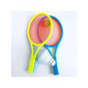 Çocuk Raket Takımı - 4 Parça Pembe Mavi Tenis Seti