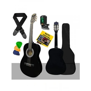 Çocuklar İçin 36 İnç 3/4 Gitar, Çanta ve Aksesuar Seti ile Eğlence