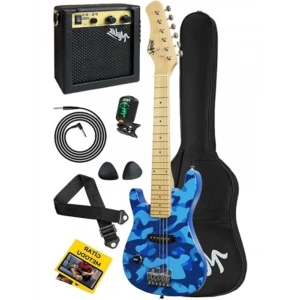 Çocuklar İçin Amfili Elektro Gitar Seti, 30 İnç ve 4/4 Ölçüsü