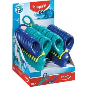 Çocuklar için Güvenli 12 cm Makas, Timsah Tasarımı