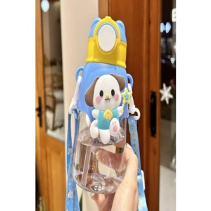 Çocuklar İçin Sevimli Figürlü Okul Matarası 600 ml