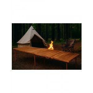 Çok Amaçlı Katlanır Ahşap Masa - 75x228 cm