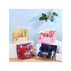 Çok Amaçlı Seyahat Seti - 9 Parça Krem Kutu ve Spatula