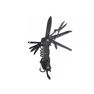 Çok Fonksiyonlu Siyah Kamp Cep Çakısı