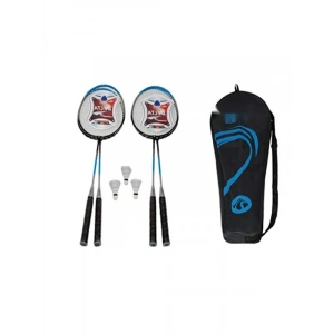 Çok Renkli Çantalı Badminton Raketi