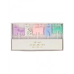 Çok Renkli Kedi Temalı Mum Seti