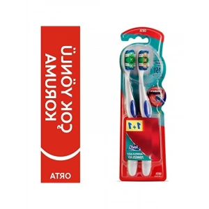 Çok Yönlü Koruma Sağlayan Orta Sert Diş Fırçası 1+1 Set