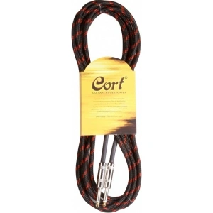 Cort Ca526 Bk Gitar Kablosu Gürültüsüz 4.5 M (Noisless) Nude Cable Siyah