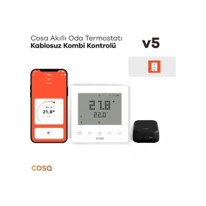 Cosa Akıllı Oda Termostatı Kablosuz Kombi Kontrolü V5