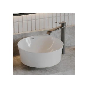 Creavit Fiore Oval Beyaz Deliksiz Lavabo 40 cm FI140