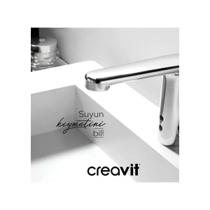 Creavit Fotoselli Lavabo Bataryası Tek Su Girişli ES2400