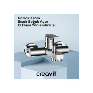 Creavit Sharp Krom Banyo Bataryası SR2510