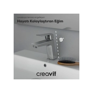 Creavit Slope Krom Lavabo Bataryası SP1500