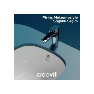 Creavit Solo Krom Lavabo Bataryası SO1500