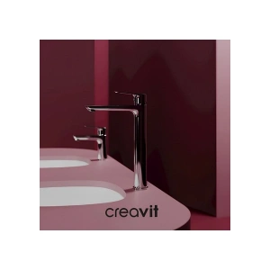 Creavit Solo Krom Uzun Lavabo Bataryası SO6500