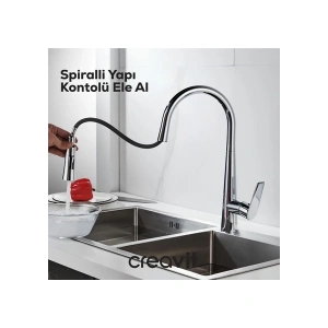 Creavit Spiralli Krom Mutfak Bataryası MF8858